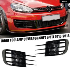 フォルクスワーゲン VW アクセサリー ゴルフ 6 MK6 GTI GTD 2008 - 12 フロント バンパー グリル フォグライト フレーム カバー