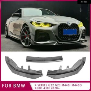 車用フロント バンパー スプリッター リップ ディフューザー スポイラー バンパー BMW 4シリーズ G22 G23 M440I M440D 430D 430I 2020+ デフレクターカバー