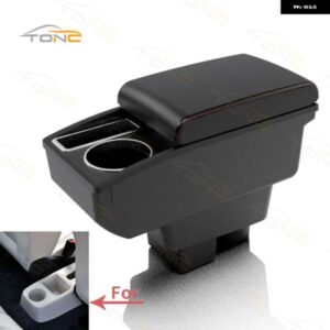 シュコダ ファビア 2 アームレスト 2008-2013 センター コンソール 収納 ボックス アームレスト カップ ホルダー 付き 2009 - 12