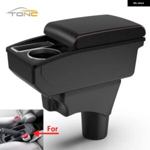 車用 アームレスト 日産 マーチ マイクラ K13 アームレスト 日産 サニー 収納 ボックス センター コンソール アーム 2011 - 16