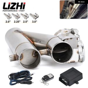 汎用 ステンレス 304 2.0インチ 2.25インチ 2.5インチ 3インチ デュアル バルブ 電動排気ダウン パイプ カットアウト リモートワイヤレスアクセサリ付き