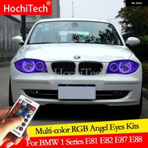 BMW 1シリーズ E81 E82 E87 E88 2004-12 ハロゲン ヘッドライト デイライト DRL エンジェルアイ LED RGB マルチカラー ヘッドライト リングキット