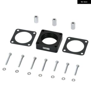 ブラック スロットルボディ スペーサー ガスケット アダプター ジープ ラングラー TJ YJ LJ チェロキー XJ 2.5L 4.0L エンジン