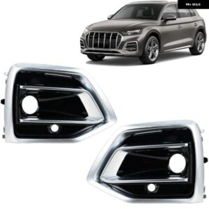 車用 フォグランプ フレーム アウディ Q5L 2021 - 24 フォグランプ カバー クローム トリム フォグランプ フレーム カバー 80D807679P3Q7 80D807680P3Q7