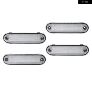 4個 LED サイド マーカーライト クリアレンズ フロント リア ウィンカーライト ウィンカーランプ マツダ MX-5 MX5 ミアータ 1990-2005