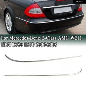 メルセデス ベンツ E クラス AMG W211 E350 E320 E550 2006-2008 2個 リア バンパー トリム クローム スタイリング モールディング 2118852821 2118852721