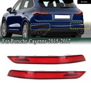 ポルシェ カイエン 2015-2017 リア バンパー テールライト ブレーキ ウィンカーランプ リアフォグ リフレクター 95863110510 95863110610