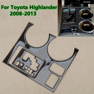 2X ギア シフト コンソール フレーム パネル カバー トリム トヨタ ハイランダー 2008-2013