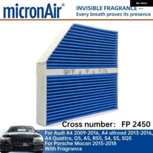 アウディ A4 2009-2016 A4 ALLROAD 2013-2016 A4 QUATTRO Q5 A5 RS5 S4 S5 SQ5 PORSCHE MACAN MICRONAIR キャビン フィルター FF771