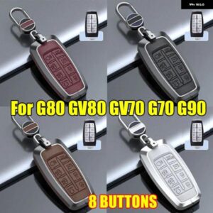 メタルリモートキーケースキーフォブ ホルダー プロテクター シェルG80 GV80 GV70 G70 G90