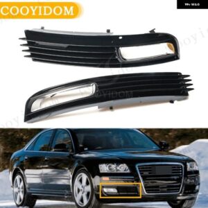アウディ A8 D3 2008 2009 2010 4E0807681AN 4E0807682AN 車用 フォグランプ グリル フロント バンパー フォグランプ フレーム グリル カー スタイリング