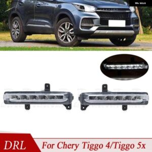 車用 デイタイム ランニングライト DRL フロント LED ホワイトライト フォグランプ CHERY TIGGO 4/TIGGO 5X デイタイム ランニングライト アセンブリ