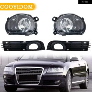 アウディ A8 D3 2004-2007 車用フロント バンパー フォグランプ グリル フォグランプ アセンブリ カーアクセサリー 4E0941699A 4E0941700A