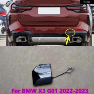 BMW X3 G01 2022-2023 塗装済みブラック リア バンパー 牽引フックカバー 51129853319