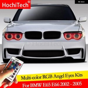 BMW E65 E66 プレフェイスリフト 745I 745LI 760LI 760I デイタイム ランニングライト DRL エンジェルアイ LED RGB マルチカラーリングキット