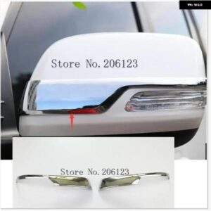 クロームカーバックミラー カバー トリム ストリップ ステッカー トヨタ ランドクルーザー プラド 150 2010-2016 2017 2018 外装 アクセサリー