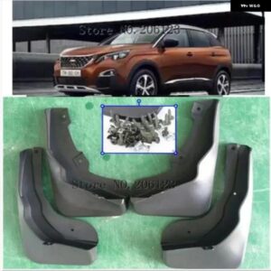 セットモールド車用マッド フラップ プジョー 3008 2 SUV 2017 2018 2019 マッド フラップ スプラッシュガード マッド フェンダー フロント リア