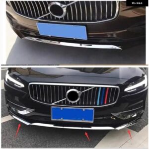 ボルボ S90 2016-18 ABS クローム フロントロア バンパー グリル グリル ベントホール トリム カバー 装飾 ストリップ カー スタイリング アクセサリー