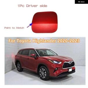 トヨタ ハイランダー 2020-2023 レッド 左フロント バンパー トウアイフックカバー キャップ 1個