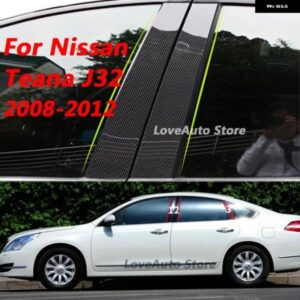 日産 ティアナ J32 2012 2011 2010 窓中央柱 B C ピラー カバー トリム 外装 フレーム ストリップアクセサリー 2008 2009