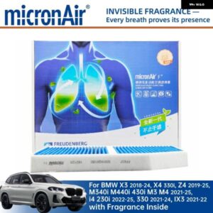 BMW X3 2018-24 X4 330I Z4 2019-25 M340I M440I 430I M3 M4 2021-25 I4 230I 2022-25 330 2021-24 IX3 2021- ミクロンエア フィルター