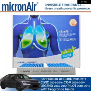 ホンダ アコード 2003-2017 シビック 2005-2016 CR-V 2006-2019 レジェンド 2006-2012 パイロット 2006-2015 マイクロンエア キャビン フィルター 香り付き