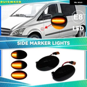 スマート フォーツー W450 W452 1998-07 シーケンシャル LED インジケーター サイドマーカー シグナルライト