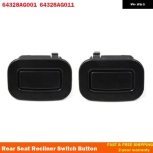 スバル フォレスター 2009-13 リア 左 右 リクライニング ボタン ブラック 64328AG011 64328AG001