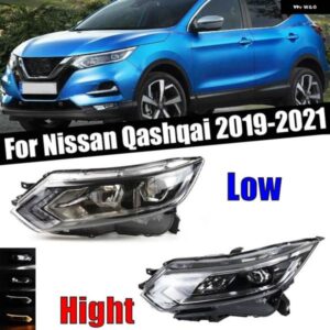 カーアクセサリー フロント バンパー LED ヘッドライト 日産 キャシュカイ 2019-21 ヘッドライト シグナルランプ ハウジング バルブ 無