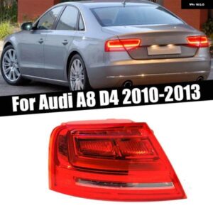 自動車 外装 アクセサリー アウディ A8 D4 2010-2013 リアアウトサイド LED テールライト シグナルランプ ハザード ブレーキライト テールランプ アセンブリ