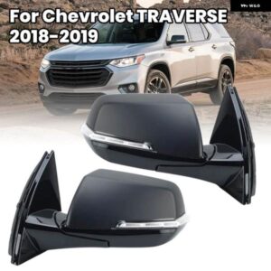 8ピンドアウィングミラー アセンブリ シボレー トラバース 2018-2019 ヒーター付き ウィンカーライト サイドバックミラー カーアクセサリー