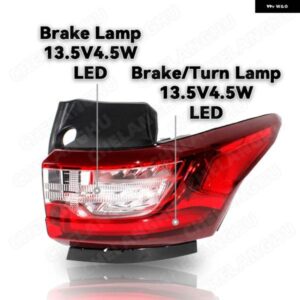 1個 右側テール リアランプ ライト LED 電球 付き シボレー トラバース 2018 2019 2020 US バージョン 車ブレーキランプ GM2805130