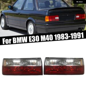 BMW E30 M40 1983-19911ペア リア バンパー テールライト ハザード ブレーキライト リアウィンカー シグナルランプ オート テールライト アセンブリ