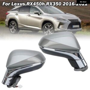 15ワイヤードアミラー アセンブリ レクサス RXシリーズ RX350 RX450 2016-2022 グレー 加熱 折りたたみ メモリサイドミラー アクセサリー付き