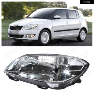 1ペア フロント ヘッドライト シュコダ ファビア 2007-14 車