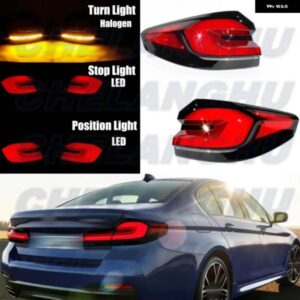 ペア外側サイド テールライト リアランプ BMW G30 G38 LCI M5 F90 M550I XDRIVE 520I 530E 530I 540I 2021-23