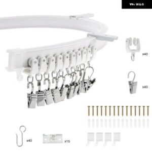 フレキシブルに曲線 天井カーテンレール 湾曲した天井レール カーテン 間仕切り 天井レール システム ベイウィンドウ バルコニー