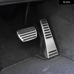 ブレーキペダル ガス アクセルペダルカバー ボルボ XC60 2018-2023 XC90 2018-2023 S90 2017-2023 車用 フットレスト ペダルプレートカバー 2個