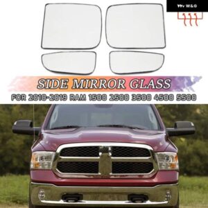 ヒーター付きサイドミラー ガラスドアウィングビューミラー ガラス ダッジ ラム1500 2500 3500 4500 5500 2010-2020