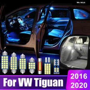 フォルクスワーゲン VW ティグアン 2 MK2 2016 - 20 8個 車用LED インテリア 読書灯 化粧鏡ライトアクセサリー