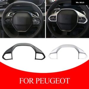 プジョー E-208 508 208 3008 GT 4008 5008 2016-2020 車用 ステアリングホイール パネル カバー スパンコール トリム アクセサリー