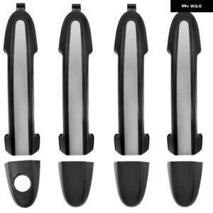 フロント リア 左 右 ブラック 外側 ドアハンドル ヒュンダ サンタフェ 2007 2008 2009 2010 2001 2012 82661-2B000