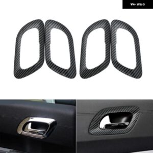 プジョー 3008 2009 -2015 カーアクセサリー ABSクローム 車内ドアウィンドウハンドル フレーム カバー トリム ステッカー