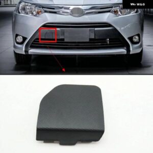 フロント バンパー 牽引フック トリム カバー 蓋トレーラーキャップ トヨタ ヴィオスヤリスセダン2014 2015 2016