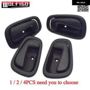 ブラック インナー 内装 ドアハンドル フロント リア 左 右 トヨタ カローラ ジオ プリズム 1998 - 02 69206-02050