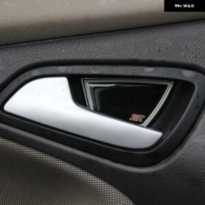 フォード フォーカス 3 4 セダン ハッチバック 2012 - 2017 車用 光るインナードアボウル デコレーション トリム カバー ステッカー 4枚パック