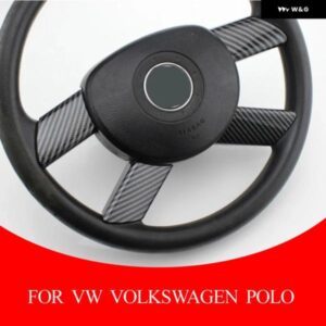 フォルクスワーゲン ポロ 2004 - 07 車用 ステアリングホイール ボタン パネル カバー トリム ステッカー カーアクセサリー