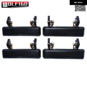 ブラック 外装 ドアハンドル フロント 左 右 スズキ サムライ 1986-1995 8282083000 8281083000 82820-83000 82810-83000