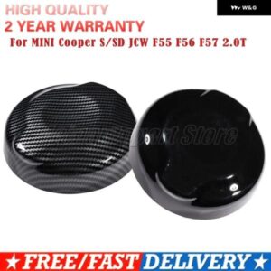 ブラックカーボンパターン車燃料 タンクキャップ カバー ステッカー MINI COOPER S/SD JCW F55 F56 F57 2.0T