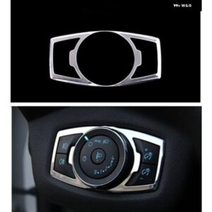 フォード フュージョン モンデオ 2013 - 16 ヘッドライト ヘッドライト ランプ スイッチ ボタン パネル クロームカバー トリム アクセサリー